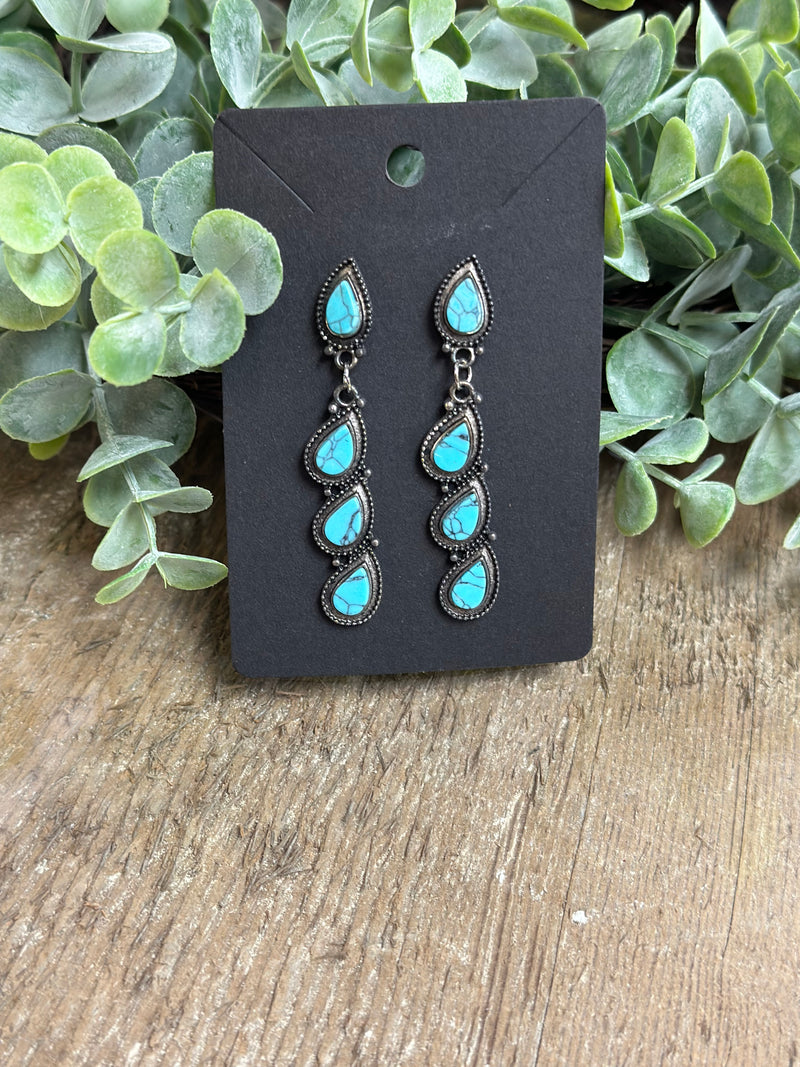 Turquoise Stone Earring